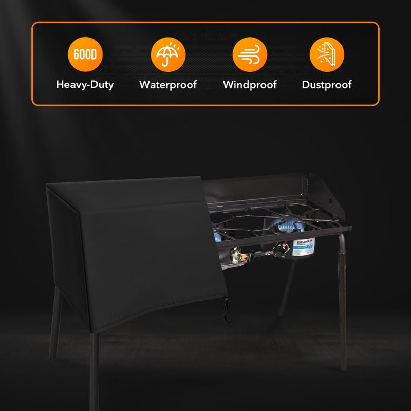ZBXFCSH Heavy-Duty Patio Cover Fits Camp Chef 3 Burners Stove PRO90, SPG90B, TB90LW, TB90LWG, TB90LWG15 - Image 3
